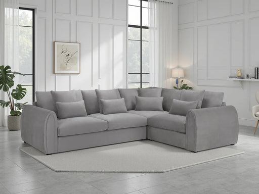 Malvern Grey Right Hand Corner Sofa – 4 Seater Chenille - Luminex FurnitureSofasmirabel_sofa_grey_right_hand_corner