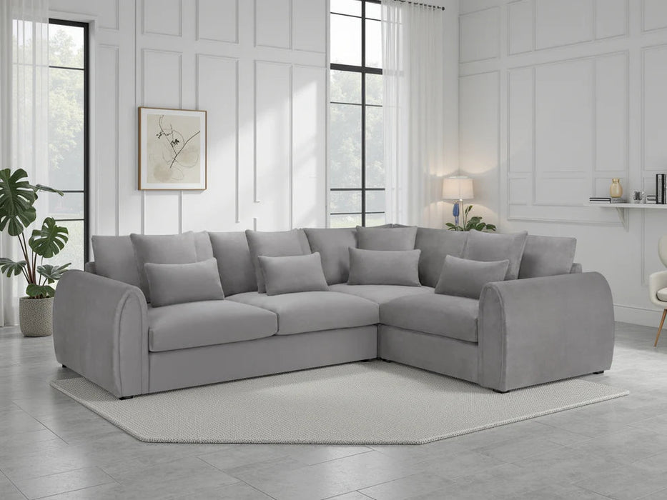 Malvern Grey Right Hand Corner Sofa – 4 Seater Chenille - Luminex FurnitureSofasmirabel_sofa_grey_right_hand_corner