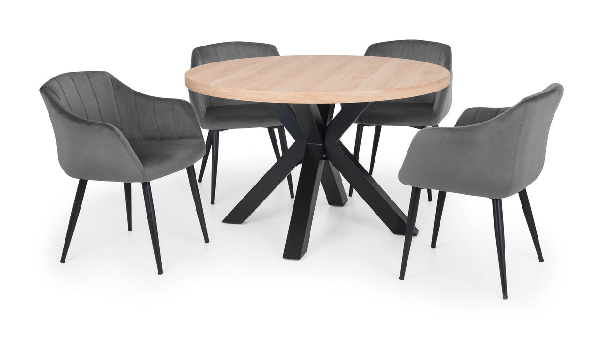 Margot Grey Velvet Dining Chairs – Set of 2 - Luminex FurnitureChairsHOB002