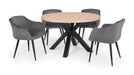Margot Grey Velvet Dining Chairs – Set of 2 - Luminex FurnitureChairsHOB002