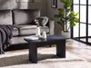 Marigold Fluted Compact Coffee Table - Black - Luminex FurnitureCoffee TableLOU007