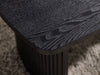 Marigold Fluted Compact Coffee Table - Black - Luminex FurnitureCoffee TableLOU007