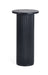 Marigold Fluted Drinks Table - Matt Black - Luminex FurnitureLamp TableLOU008