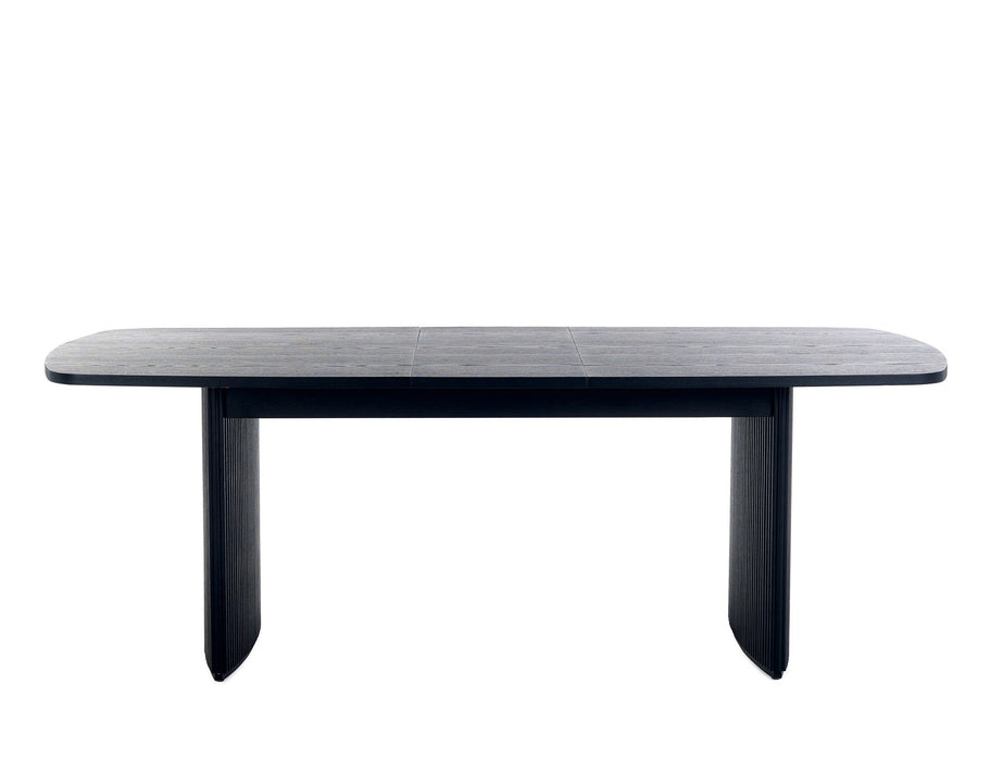 Marigold Fluted Extending Dining Table - Black - Luminex FurnitureDining TableLOU004