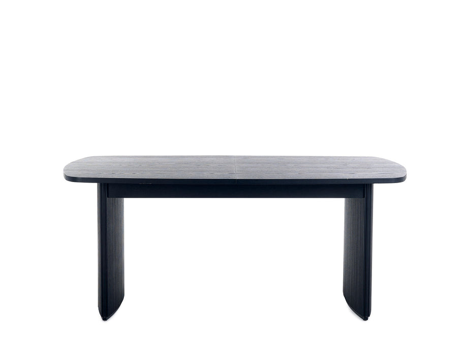 Marigold Fluted Extending Dining Table - Black - Luminex FurnitureDining TableLOU004