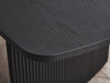 Marigold Fluted Extending Dining Table - Black - Luminex FurnitureDining TableLOU004