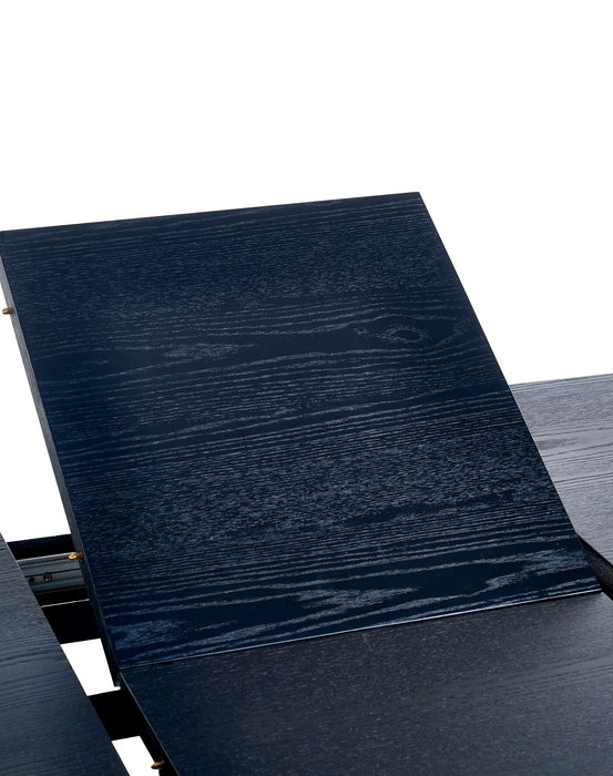 Marigold Fluted Extending Dining Table - Black - Luminex FurnitureDining TableLOU004