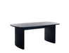 Marigold Fluted Extending Dining Table - Black - Luminex FurnitureDining TableLOU004