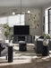 Marigold Fluted Round Coffee Table - Black - Luminex FurnitureCoffee TableLOU006