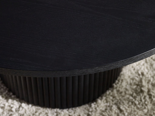 Marigold Fluted Round Coffee Table - Black - Luminex FurnitureCoffee TableLOU006