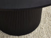 Marigold Fluted Round Dining Table - Black - Luminex FurnitureDining TableLOU005