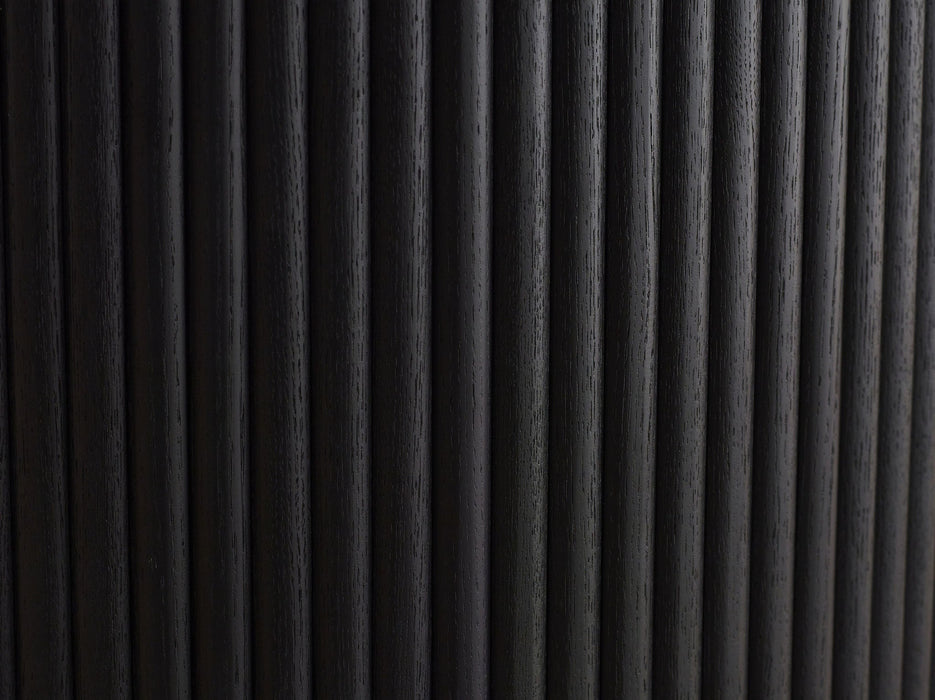 Marigold Fluted Round Dining Table - Black - Luminex FurnitureDining TableLOU005