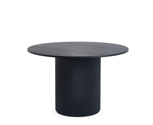 Marigold Fluted Round Dining Table - Black - Luminex FurnitureDining TableLOU005