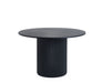 Marigold Fluted Round Dining Table - Black - Luminex FurnitureDining TableLOU005