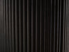 Marigold Fluted Side Table With Door - Black - Luminex FurnitureLamp TableLOU009