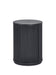 Marigold Fluted Side Table With Door - Black - Luminex FurnitureLamp TableLOU009