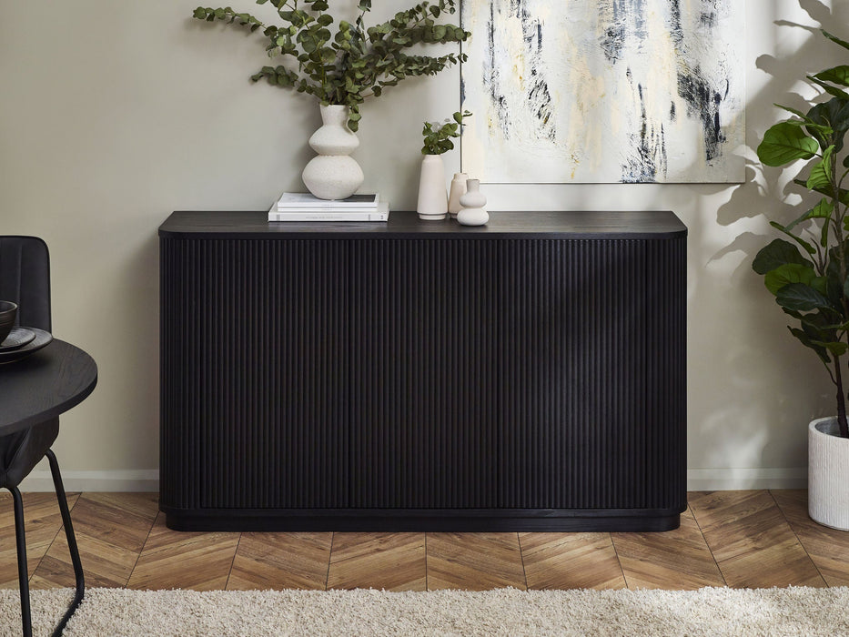 Marigold Fluted Sideboard - Black - Luminex FurnitureSideboardLOU011