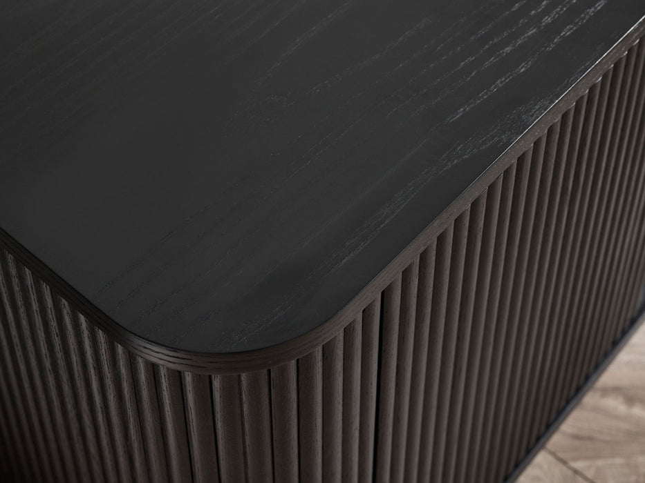 Marigold Fluted TV Unit - Black - Luminex FurnitureTV UnitLOU010