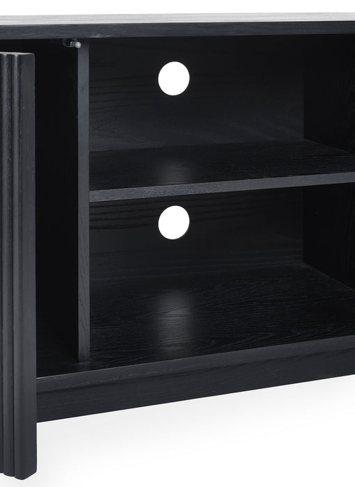 Marigold Fluted TV Unit - Black - Luminex FurnitureTV UnitLOU010