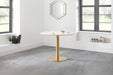 Marissa Round Dining Table – Marble & Gold Pedestal - Luminex FurnitureDining TablePAL201