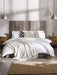 Marlow Grey Chenille Panel Bed - Luminex FurnitureFabric BedsELO001