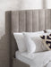 Marlow Grey Chenille Panel Bed - Luminex FurnitureFabric BedsELO001