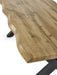 Marlowe Coffee Table – Oak Effect Top & Black Cross Legs - Luminex FurnitureCoffee TableHAR002