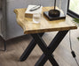 Marlowe Lamp Table - Oak Effect & Black Legs - Luminex FurnitureLamp TableHAR001