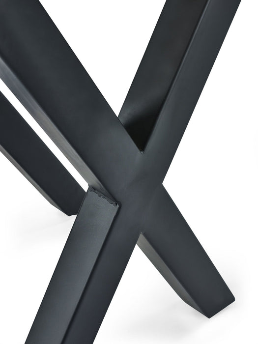 Marlowe Lamp Table - Oak Effect & Black Legs - Luminex FurnitureLamp TableHAR001