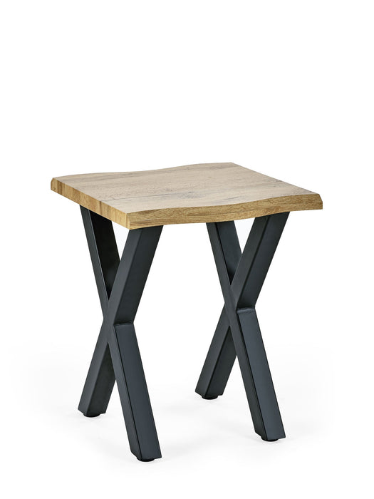 Marlowe Lamp Table - Oak Effect & Black Legs - Luminex FurnitureLamp TableHAR001