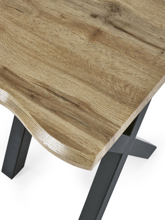Marlowe Lamp Table - Oak Effect & Black Legs - Luminex FurnitureLamp TableHAR001