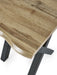 Marlowe Lamp Table - Oak Effect & Black Legs - Luminex FurnitureLamp TableHAR001