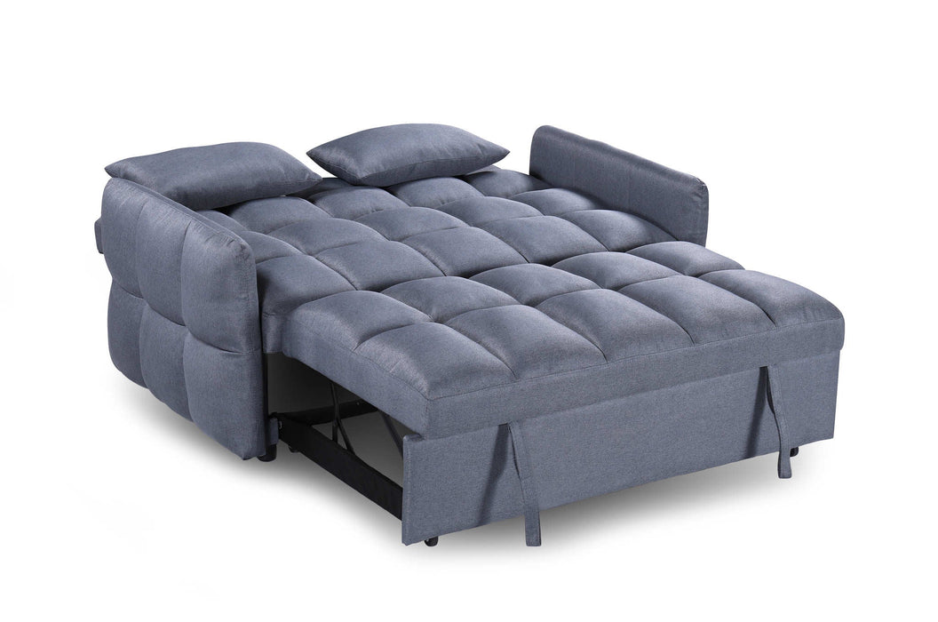 Marquis Grey 2 Seater Sofa Bed – Compact & Stylish - Luminex FurnitureSofasmason_2str_grey