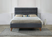 Mayfair Dark Grey Fabric Bed - Luminex FurnitureBedMAY46DGREY