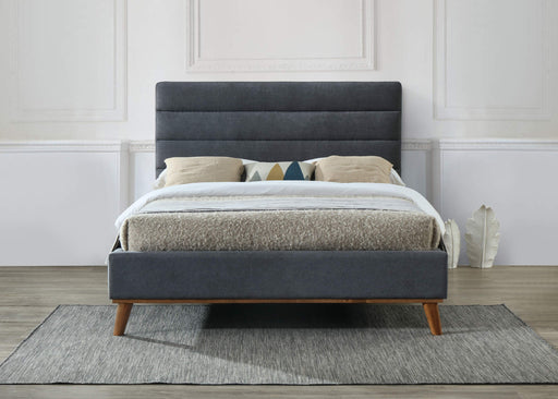 Mayfair Dark Grey Fabric Bed - Luminex FurnitureBedMAY46DGREY