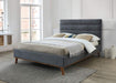 Mayfair Dark Grey Fabric Bed - Luminex FurnitureBedMAY46DGREY