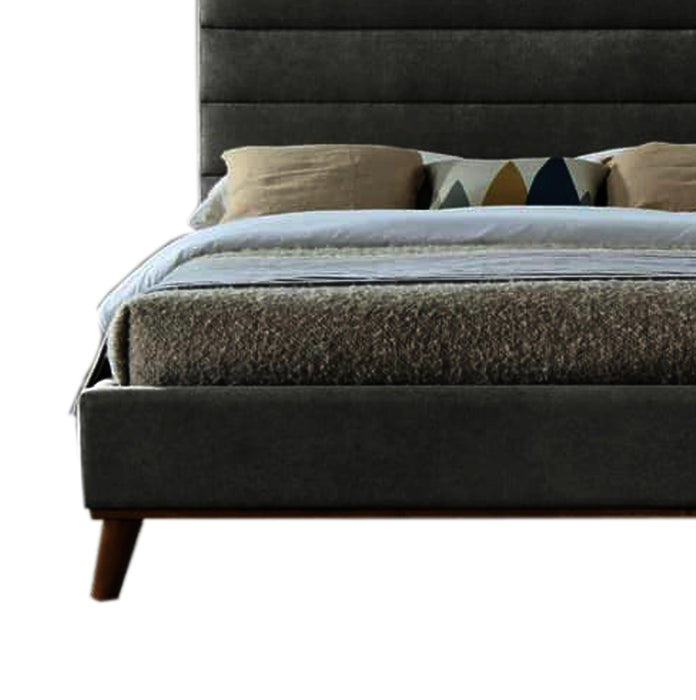 Mayfair Dark Grey Fabric Bed - Luminex FurnitureBedMAY46DGREY