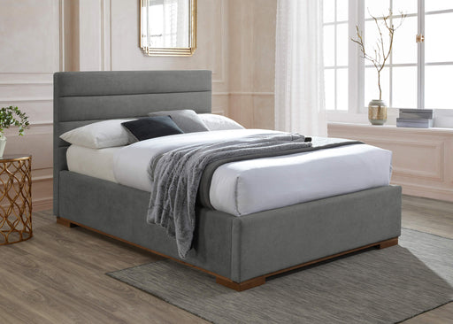 Mayfair Light Grey Ottoman Bed - Luminex FurnitureBedMAY46LGOTT