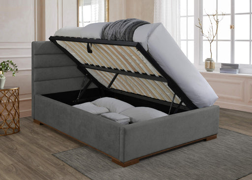 Mayfair Light Grey Ottoman Bed - Luminex FurnitureBedMAY46LGOTT