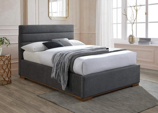 Mayfair Ottoman Bed Dark Grey Fabric - Luminex FurnitureBedMAY46DGOTT