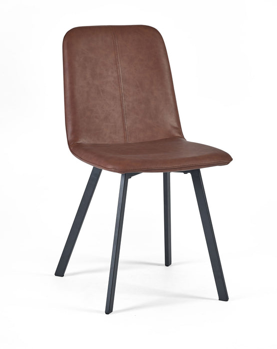 Mercer Faux Leather Dining Chairs – Set of 2 - Luminex FurnitureChairsGOY011