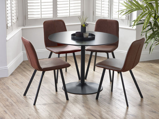 Mercer Faux Leather Dining Chairs – Set of 2 - Luminex FurnitureChairsGOY011