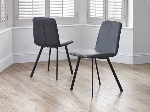 Mercer Faux Leather Dining Chairs – Set of 2 - Luminex FurnitureChairsGOY011