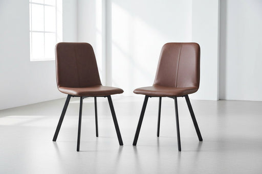 Mercer Faux Leather Dining Chairs – Set of 2 - Luminex FurnitureChairsGOY012