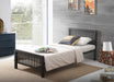 Meridian Bed Charcoal Black Metal - Luminex FurnitureBedMER3BLK
