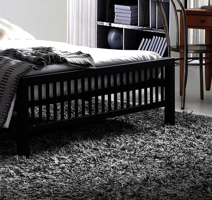 Meridian Bed Charcoal Black Metal - Luminex FurnitureBedMER3BLK
