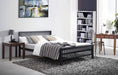 Meridian Bed Charcoal Black Metal - Luminex FurnitureBedMER3BLK