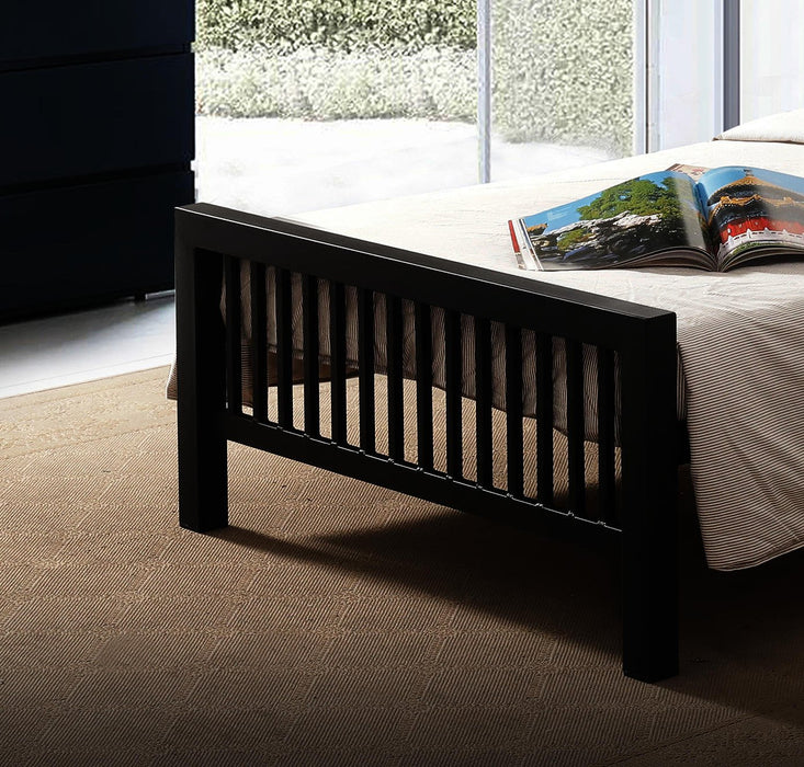 Meridian Bed Charcoal Black Metal - Luminex FurnitureBedMER3BLK