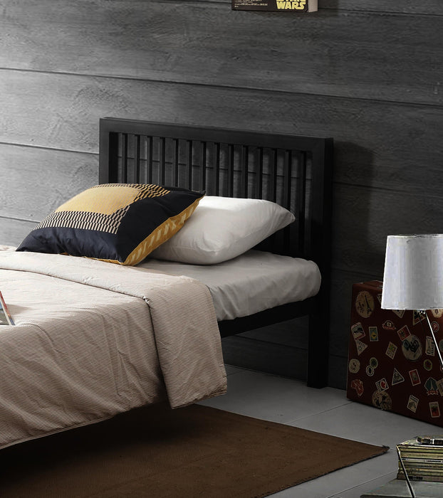 Meridian Bed Charcoal Black Metal - Luminex FurnitureBedMER3BLK