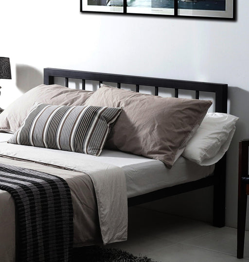 Metro Charcoal Black Metal Bed - Luminex FurnitureBedMET3BLK